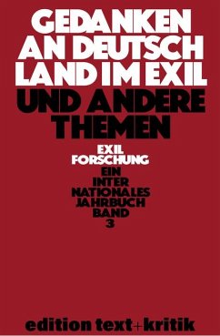 Gedanken an Deutschland im Exil und andere Themen (eBook, PDF)