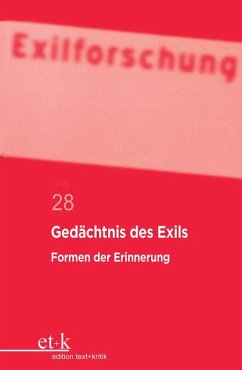 Cover Gedächtnis des Exils (eBook, PDF)