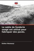 Le sable de fonderie usagé est utilisé pour fabriquer des pavés.