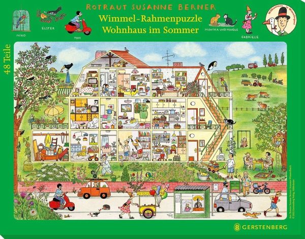 Wimmel-Rahmenpuzzle Sommer Motiv Wohnhaus - Bei bücher.de immer portofrei