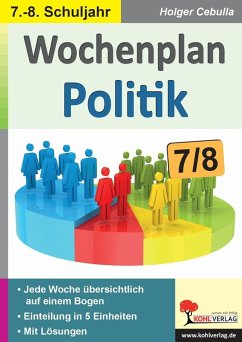 Cover Wochenplan Politik / Klasse 7-8 (eBook, PDF)