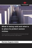What is being said and what is in place to protect women victims