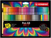Premium-Filzstift - STABILO Pen 68 - ARTY - 65er Pack - mit 65 verschiedenen Farben