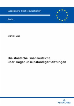 Die staatliche Finanzaufsicht über Träger unselbständiger Stiftungen - Vos, Daniel