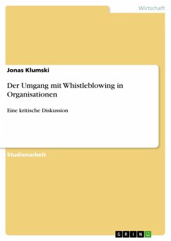 Der Umgang mit Whistleblowing in Organisationen (eBook, PDF)
