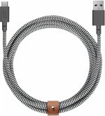 Native Union Belt Cable USB-A to USB-C 3m Zebra