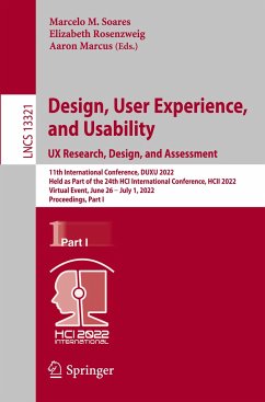 Design, User Experience, and Usability: UX Research, Design, and Assessment