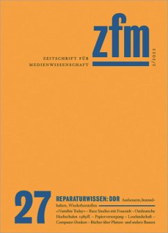 Cover Zeitschrift für Medienwissenschaft 27
