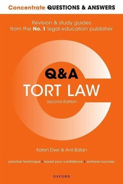 Concentrate Questions and Answers Tort Law - Dyer, Karen (Formerly, Senior Lecturer, University of Portsmouth); Balan, Anil (Senior Lecturer, King's College London)