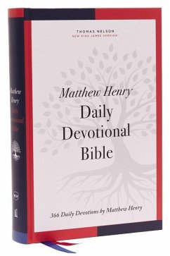 NKJV, Matthew Henry Daily Devotional Bible, Hardcover, Red Letter, Thumb Indexed, Comfort Print - Thomas Nelson