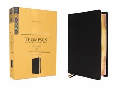 Kjv, Thompson Chain-Reference Bible, Large Print, Genuine Leather, Cowhide, Black, Red Letter, Comfort Print - Zondervan