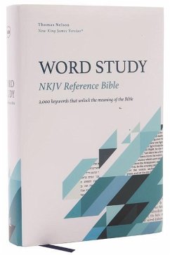 NKJV, Word Study Reference Bible, Hardcover, Red Letter, Thumb Indexed, Comfort Print - Nelson, Thomas