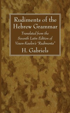 Rudiments of the Hebrew Grammar