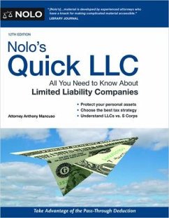 Nolo's Quick LLC: All You Need to Know about Limited Liability Companies - Mancuso, Anthony
