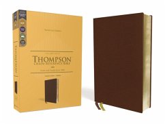 Kjv, Thompson Chain-Reference Bible, Genuine Leather, Calfskin, Brown, Red Letter, Comfort Print - Zondervan