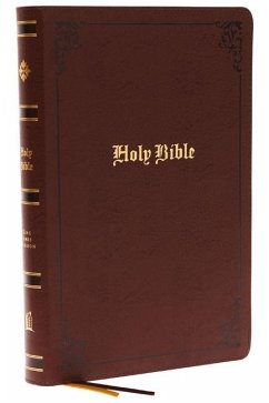 KJV Holy Bible: Large Print with 53,000 Center-Column Cross References, Brown Bonded Leather, Red Letter, Comfort Print: King James Version - Thomas Nelson