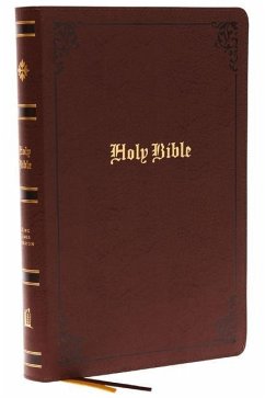 KJV Holy Bible: Large Print with 53,000 Center-Column Cross References, Brown Bonded Leather, Red Letter, Comfort Print (Thumb Indexed): King James Version - Thomas Nelson