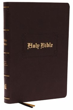 KJV Holy Bible: Large Print with 53,000 Center-Column Cross References, Brown Leathersoft, Red Letter, Comfort Print (Thumb Indexed): King James Version - Thomas Nelson