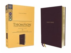 Kjv, Thompson Chain-Reference Bible, Handy Size, Leathersoft, Burgundy, Red Letter, Comfort Print - Zondervan