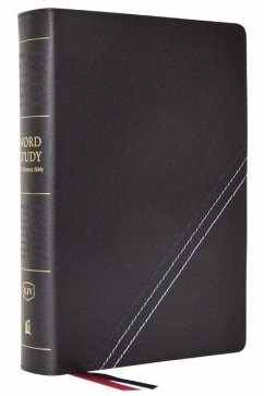 KJV, Word Study Reference Bible, Bonded Leather, Black, Red Letter, Thumb Indexed, Comfort Print - Nelson, Thomas