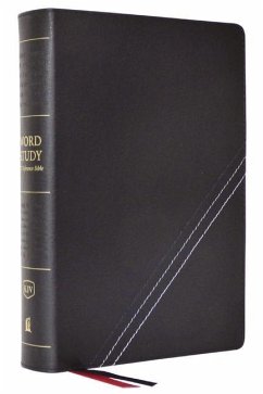 KJV, Word Study Reference Bible, Bonded Leather, Black, Red Letter, Comfort Print - Thomas Nelson