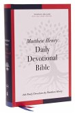 NKJV, Matthew Henry Daily Devotional Bible, Hardcover, Red Letter, Comfort Print