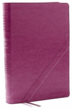 KJV, Word Study Reference Bible, Leathersoft, Pink, Red Letter, Comfort Print - Thomas Nelson