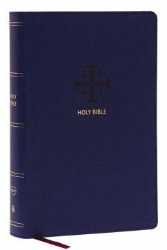 NKJV, End-of-Verse Reference Bible, Personal Size Large Print, Leathersoft, Blue, Red Letter, Comfort Print - Thomas Nelson