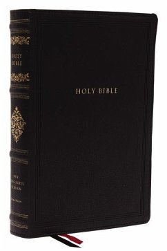 Nkjv, Wide-Margin Reference Bible, Sovereign Collection, Leathersoft, Black, Red Letter, Comfort Print - Thomas Nelson