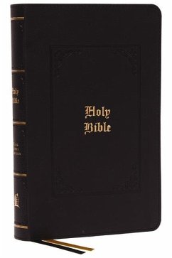 KJV, Personal Size Large Print Reference Bible, Vintage Series, Black Leathersoft, Red Letter, Thumb Indexed, Comfort Print - Thomas Nelson