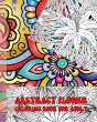 Abstract flower coloring book for adults - Bild 1