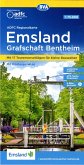 ADFC-Regionalkarte Emsland Grafschaft Bentheim mit Knotenpunkten, 1:75.000, reiß- und wetterfest, GPS-Tracks Download, E