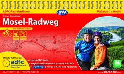 ADFC-Radreiseführer Mosel-Radweg 1:50.000 praktische Spiralbindung, reiß- und wetterfest, GPS-Tracks Download - Steinbicker, Otmar