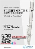 C piccolo Flute part: Flight of The Bumblebee for Flute Quintet (fixed-layout eBook, ePUB)