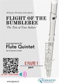 C Flute 1 part: Flight of The Bumblebee for Flute Quintet (fixed-layout eBook, ePUB)