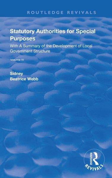 Statutory Authorities for Special Purposes (eBook, PDF) Statutory Authorities for Special Purposes (eBook, PDF)