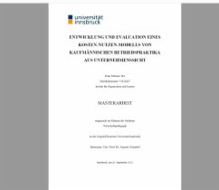 Entwicklung und Evaluation eines Kosten-Nutzen-Modells von kaufmännischen Betriebspraktika aus Unternehmenssicht (eBook, ePUB)