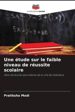 Cover Une étude sur le faible niveau de réussite scolaire