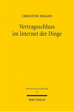 Vertragsschluss im Internet der Dinge (eBook, PDF) - Biggen, Christine