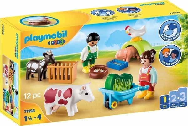 PLAYMOBIL® 71158 Bauernhof-Set 1.2.3 - Bei bücher.de immer portofrei