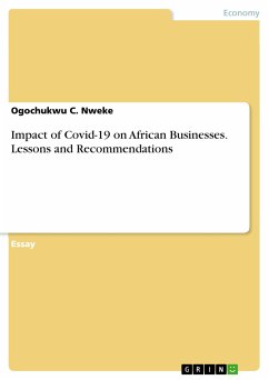 Impact of Covid-19 on African Businesses. Lessons and Recommendations (eBook, PDF) - Nweke, Ogochukwu C.