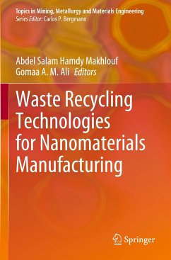 Waste Recycling Technologies for Nanomaterials Manufacturing