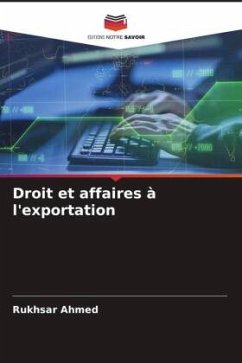 Droit et affaires à l'exportation - Ahmed, Rukhsar