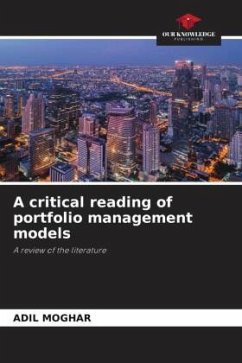 A critical reading of portfolio management models - MOGHAR, ADIL