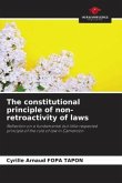 The constitutional principle of non-retroactivity of laws