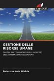 GESTIONE DELLE RISORSE UMANE