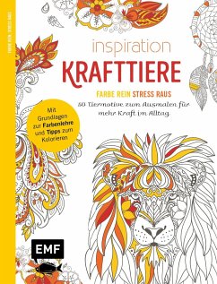 Cover Inspiration Krafttiere - 50 Tiermotive zum Ausmalen für mehr Kraft im Alltag