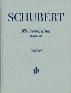 Cover Sonaten Band 3 Frühe und unvollendete Sonaten für Klavier (gebunden)
