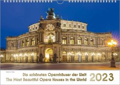 Opernhäuser, ein Musik-Kalender 2023, DIN A3 - Bach, Peter