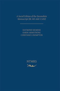 Cover A Social Edition of the Devonshire Manuscript (BL MS Add 17,492)